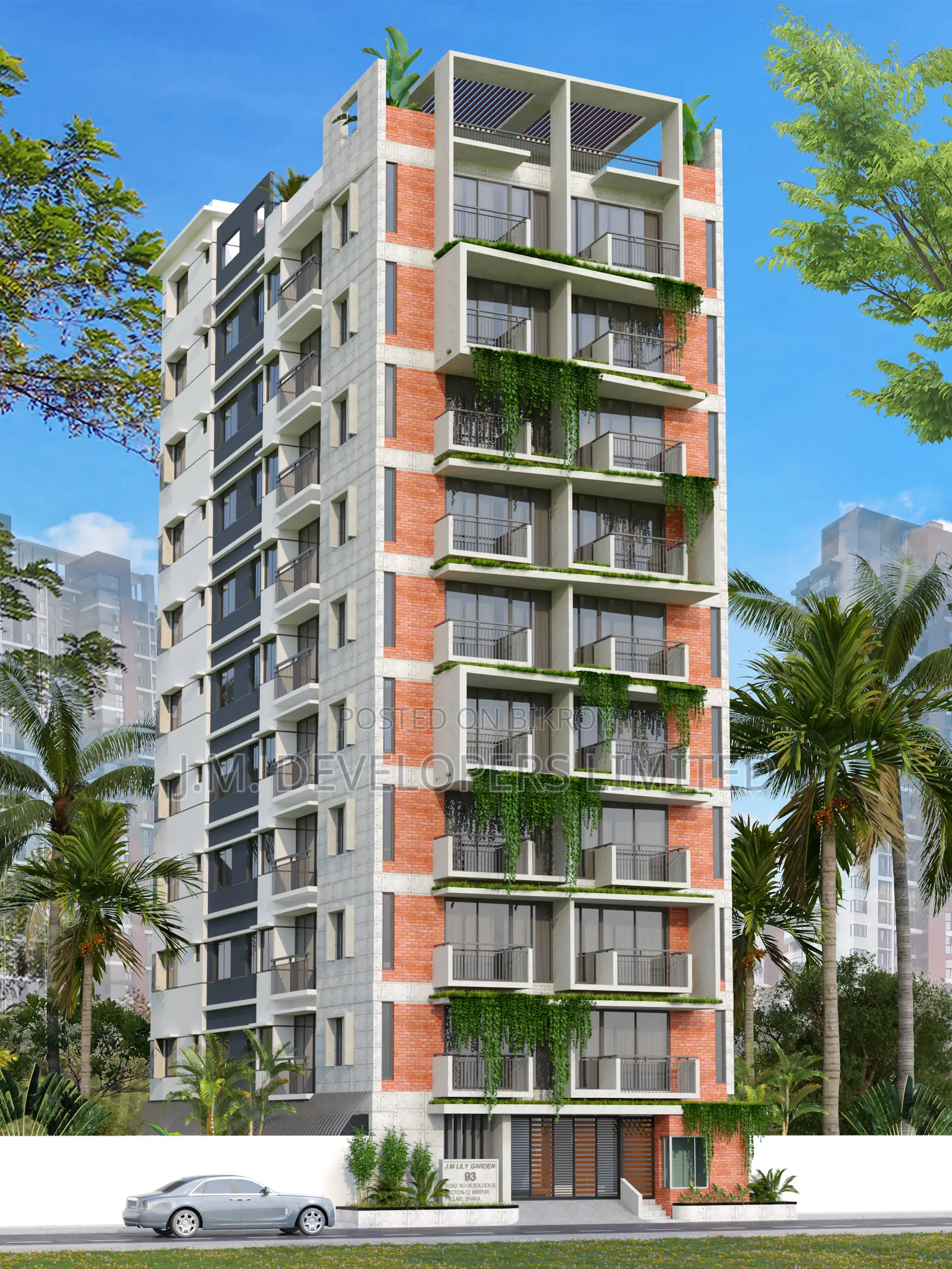 Furnished 3bdrm Apartment in J.M. Developer Ltd, Mirpur for Sale