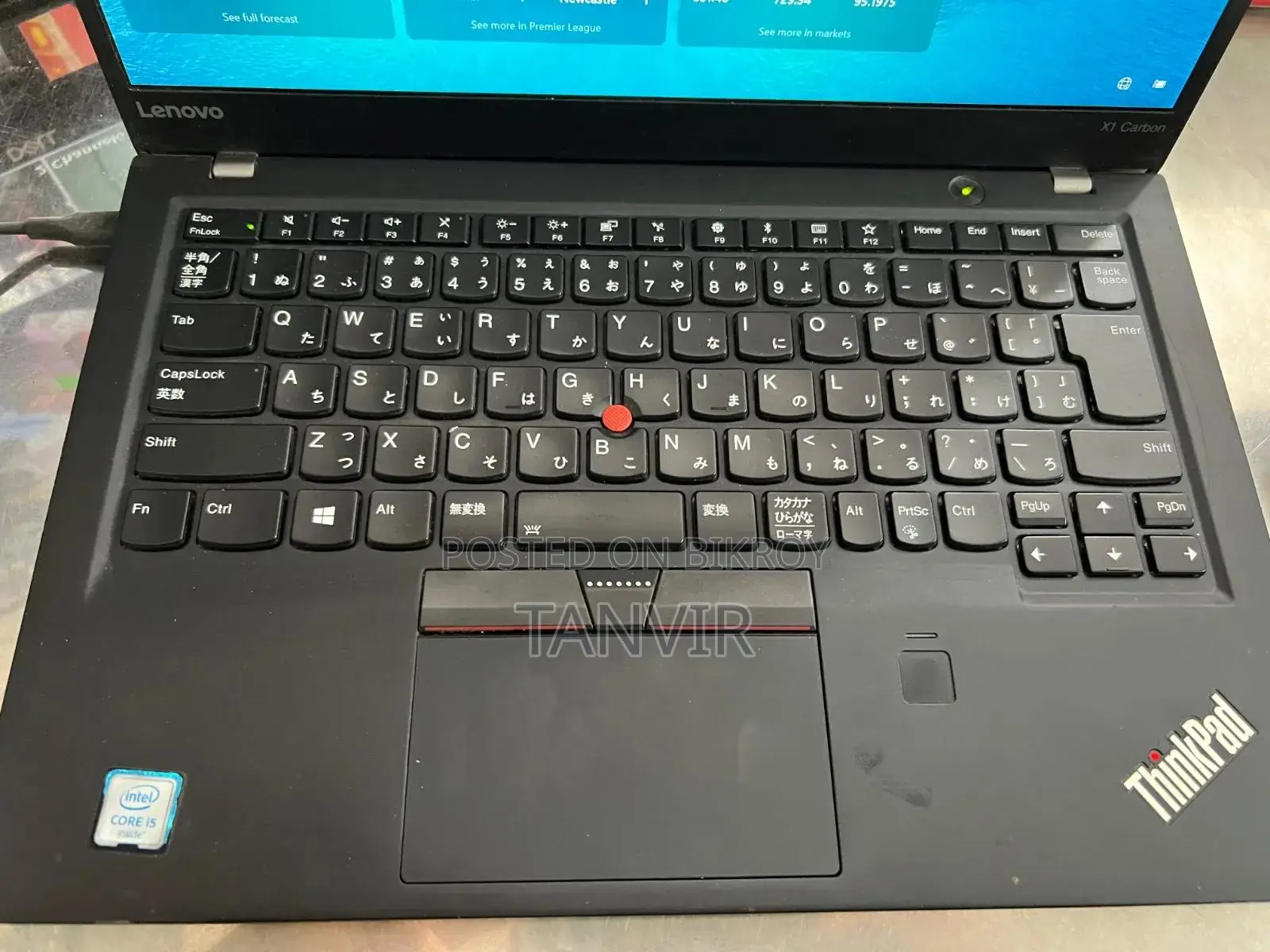 Laptop Lenovo ThinkPad X1 Carbon 8GB Intel Core I5 HDD 256GB
