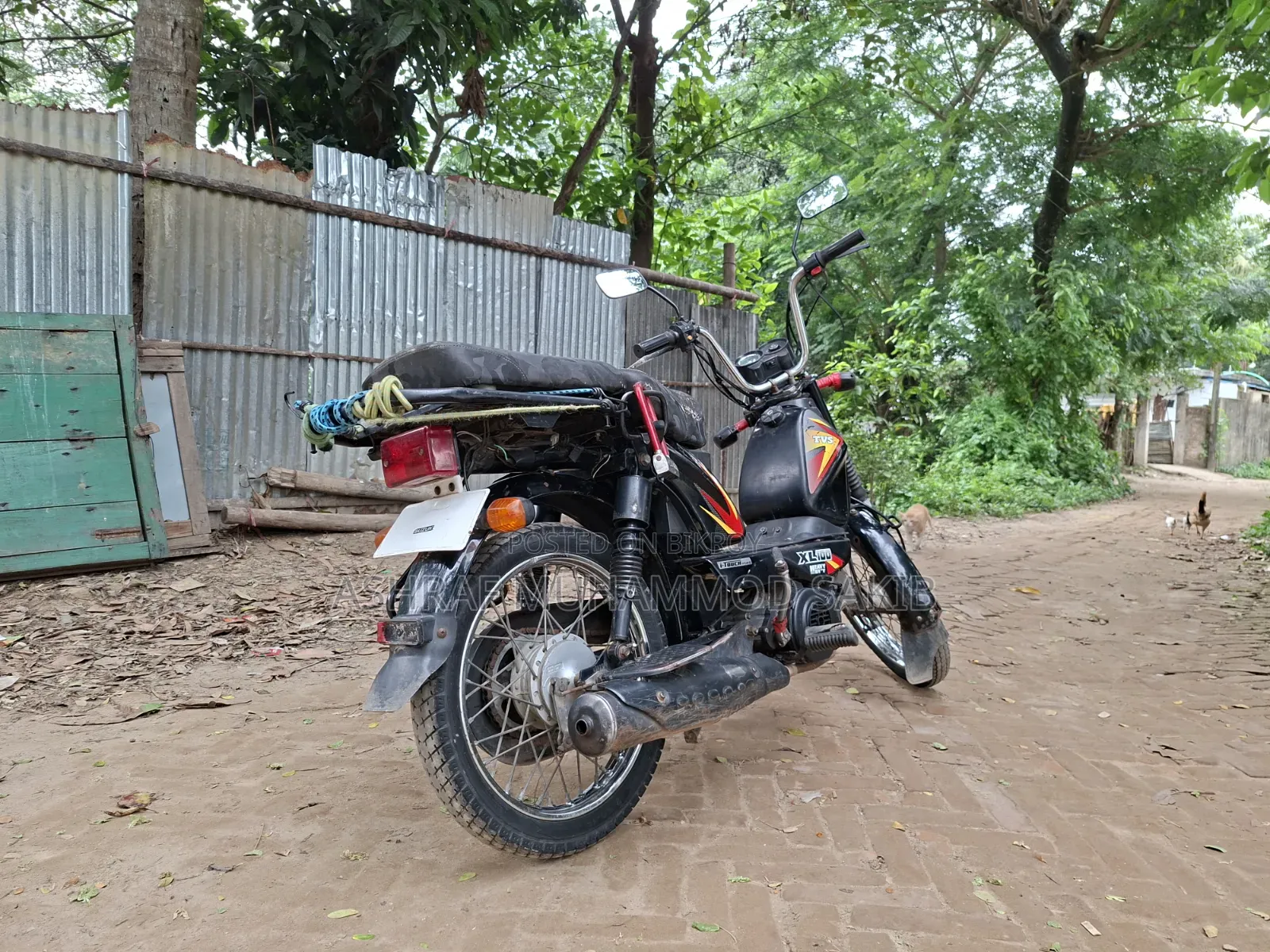 TVS XL 100 2022 Black