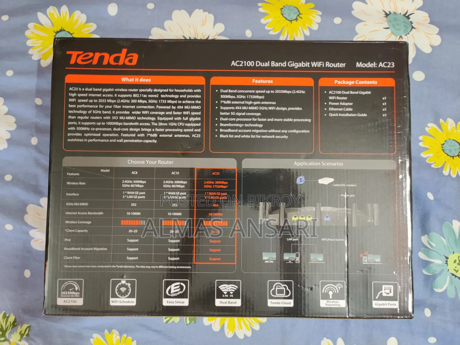 Tenda Ac23 Ac2100 Dual Band Gigabit Wifi Router