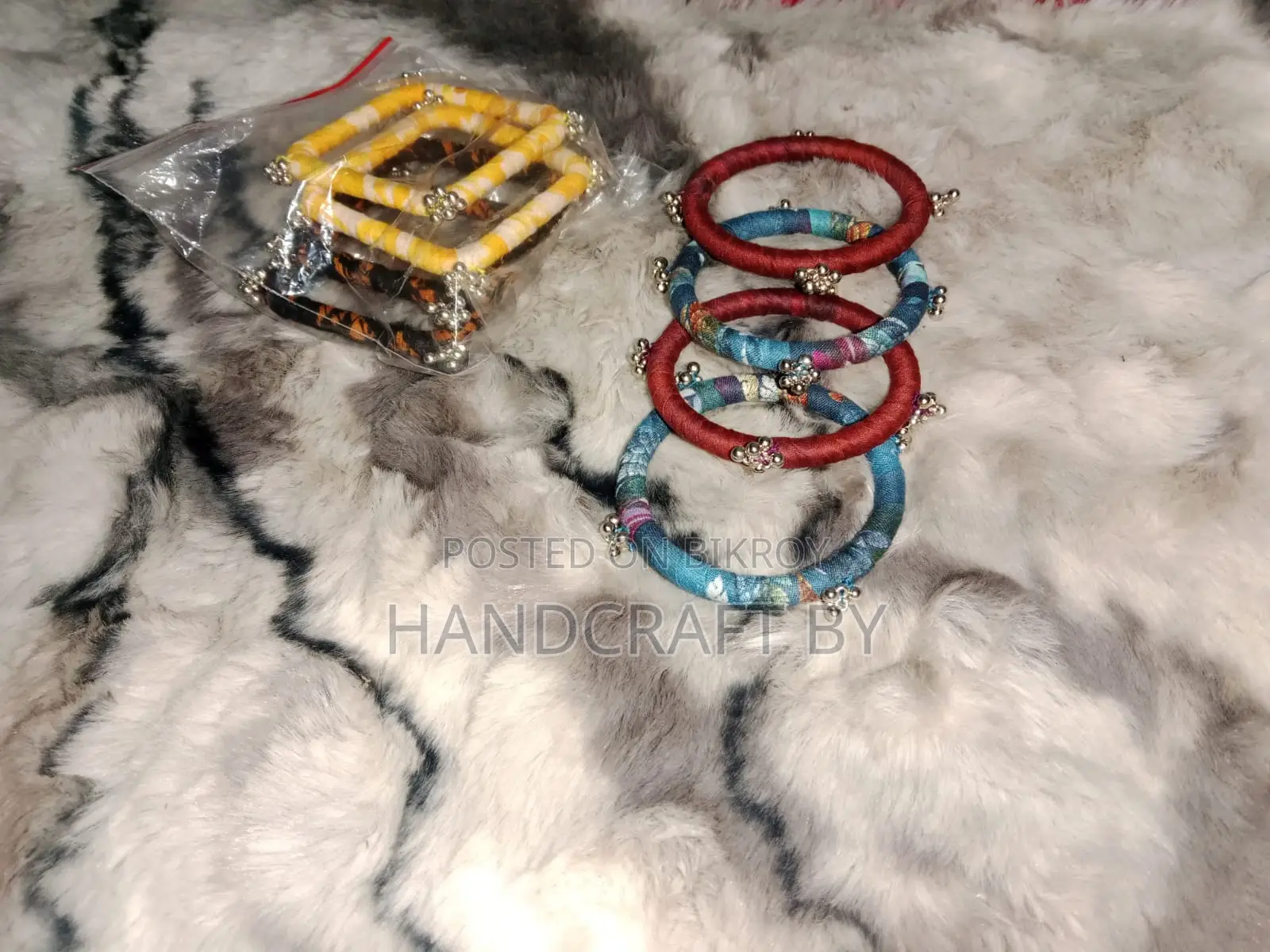 Aesthetic Handmade Fabric Bangle Collection - Elegance at an Affordable Price!