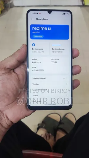 Realme Note 70T 64 GB Rose Gold