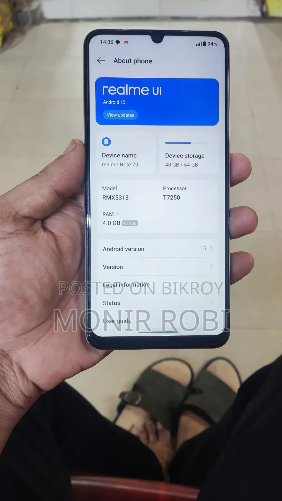 Realme Note 70T 64 GB Rose Gold