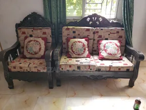 2 Wooden Sofas + Free Extra Sofa Frame | Only 7,500 Taka