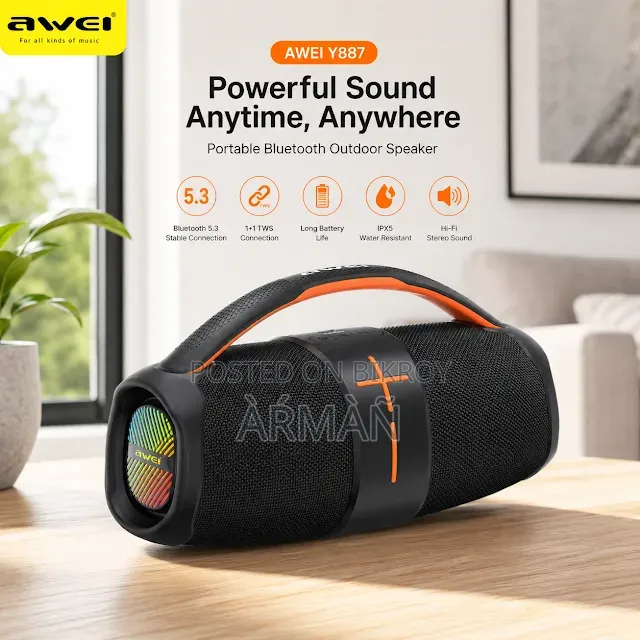 Awei Y887 Portable Bluetooth Outdoor Speaker
