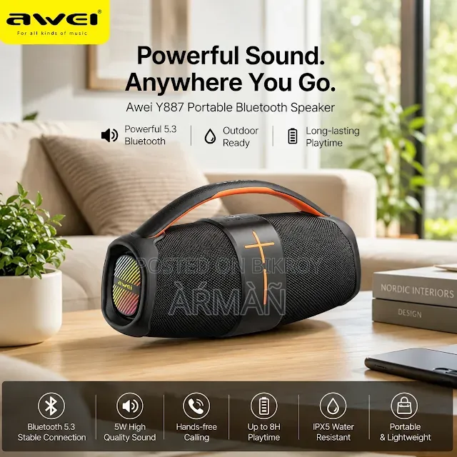 Awei Y887 Portable Bluetooth Outdoor Speaker