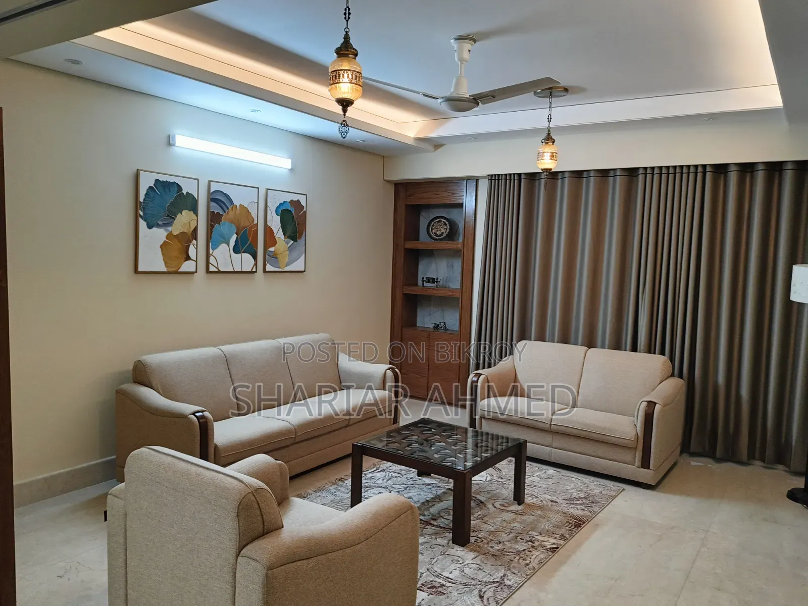 Furnished 3bdrm Apartment in Gulshan for Rent