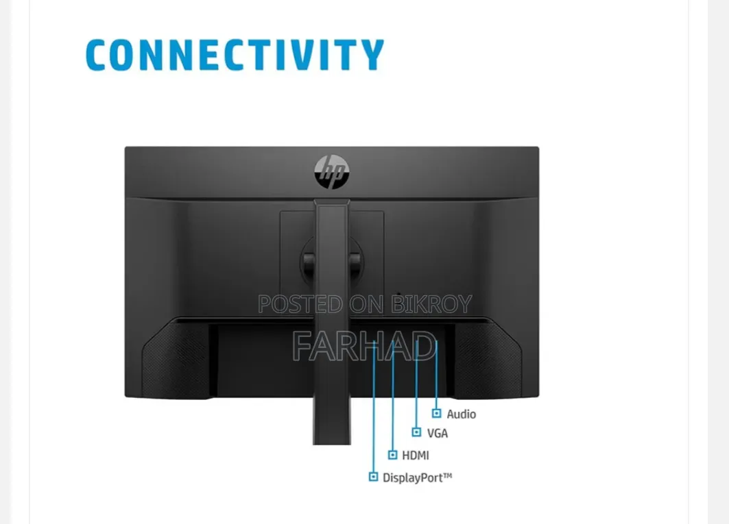 Hp 24mh 24 Inch Fhd Ips Hdmi Dp Vga Black Monitor