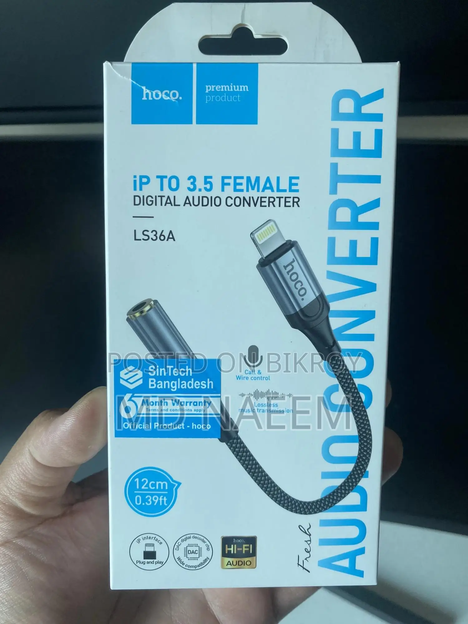 Lightning To 3.5mm Audio Adapter For iPhone With Mic