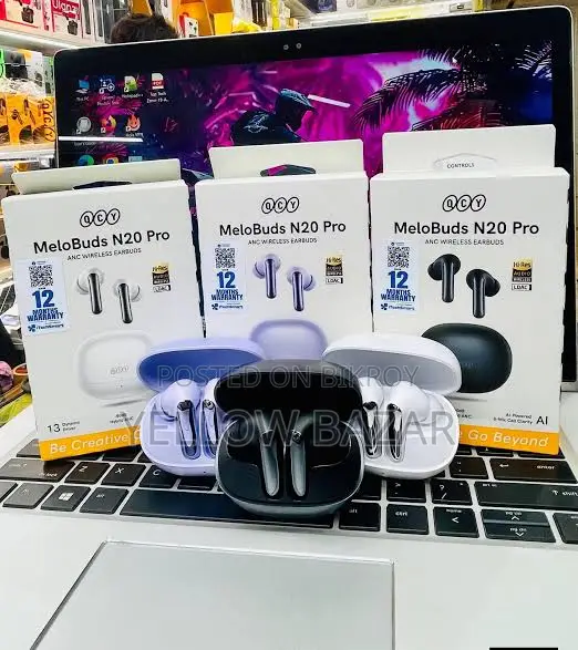 Qcy Melobuds N20 Pro Earbuds: 50db Hybrid Anc ( Ht20s )