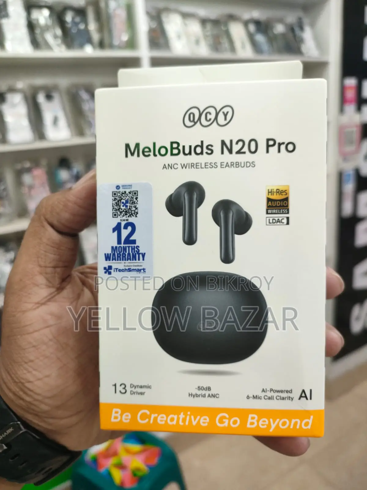 Qcy Melobuds N20 Pro Earbuds: 50db Hybrid Anc ( Ht20s )