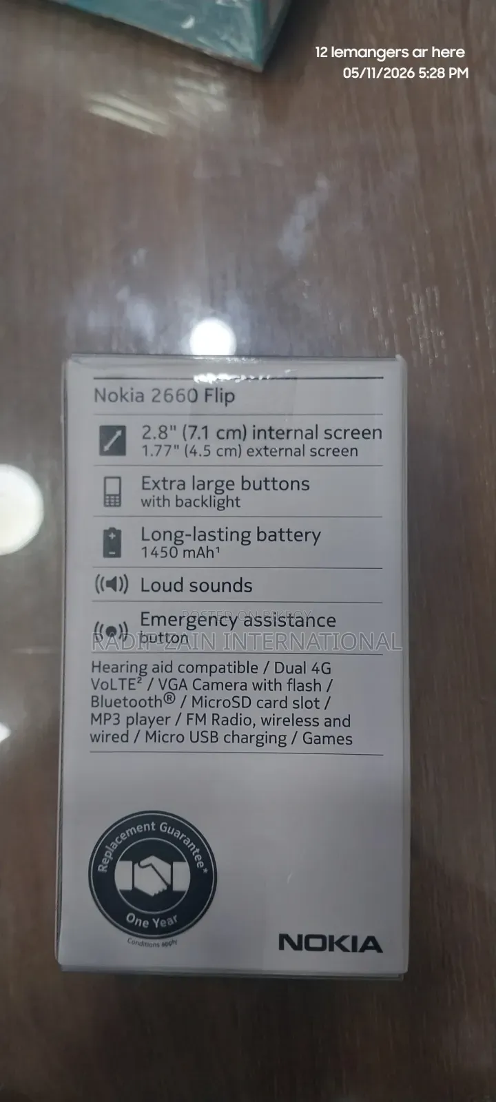 New Nokia 2660 Flip Blue