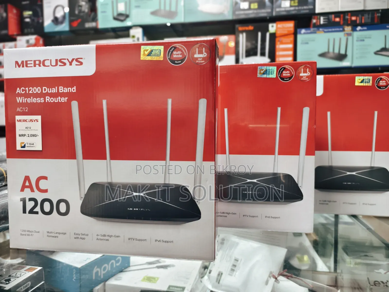 Mercusys Ac12 Ac1200 Dual Band Wifi Router