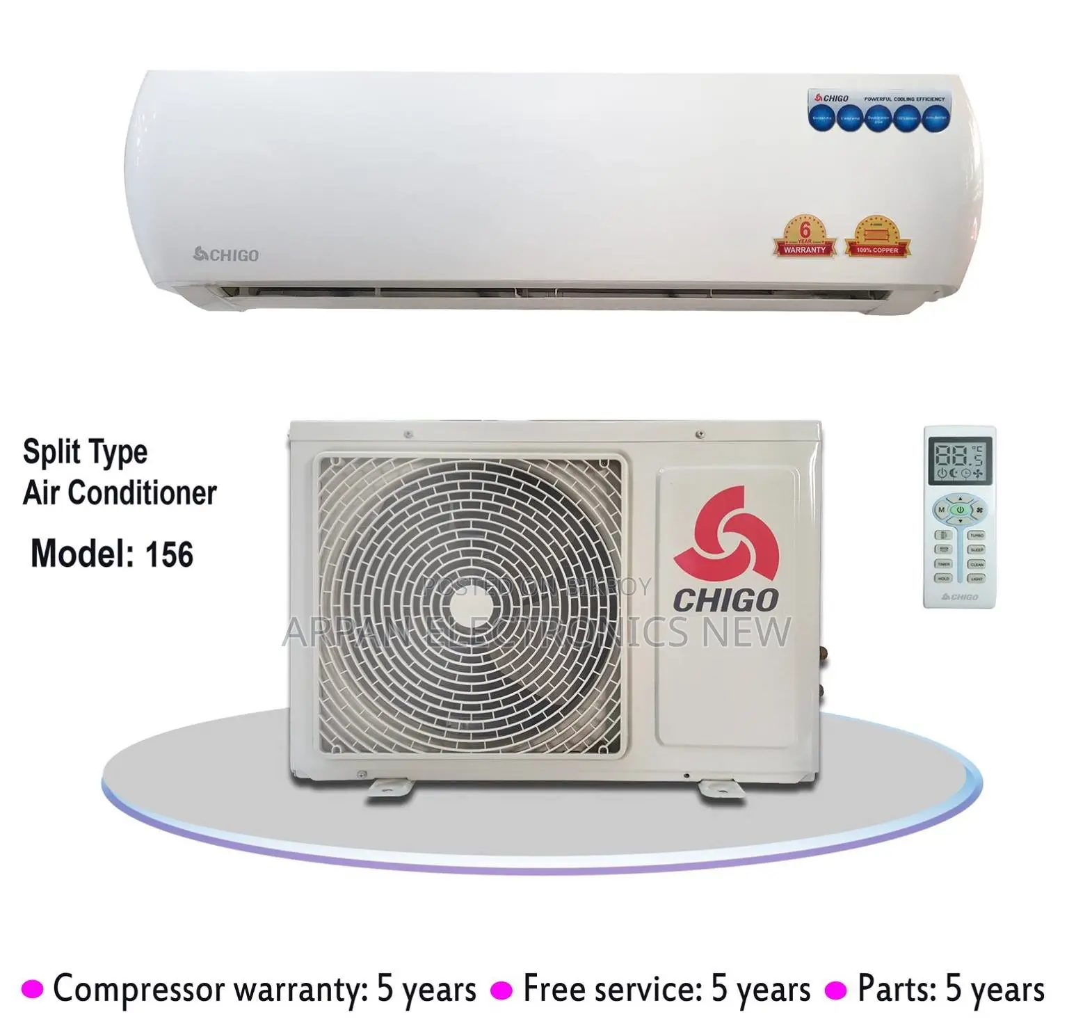 Chigo 1.5 Ton Split Type Ac