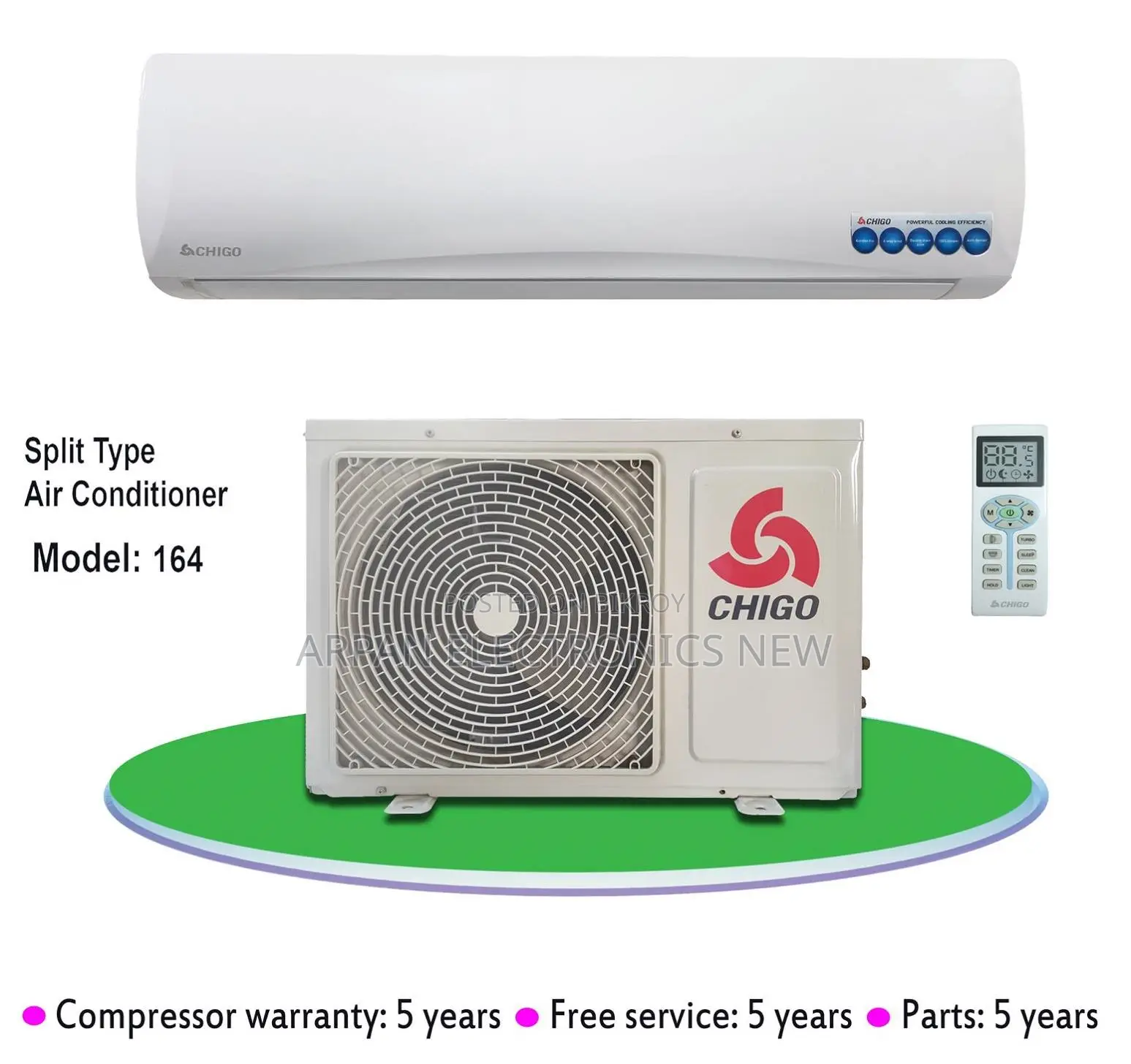 Chigo 1.5 Ton Non-Inverter Wall Mount Split Air Conditioner