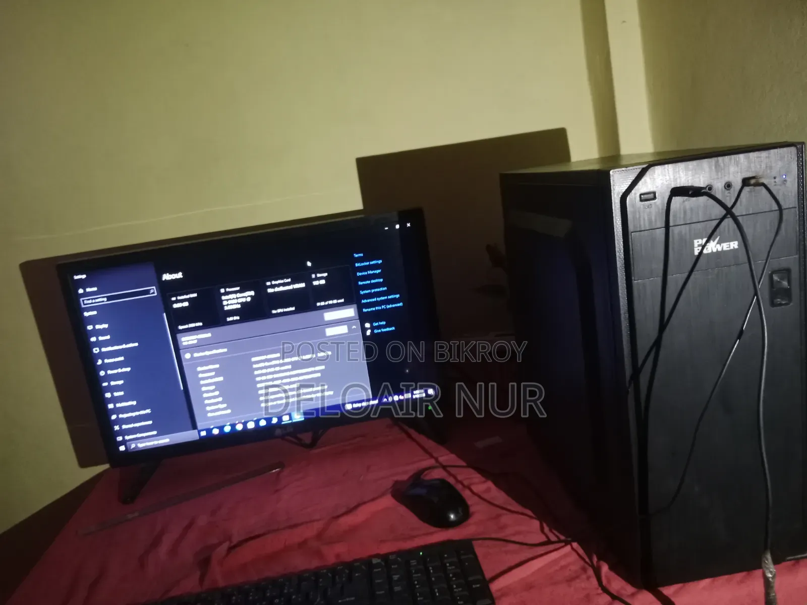 Desktop Computer Gigabyte GB-BKi5HT2-7200 8GB Intel Core I3 SSD 128GB