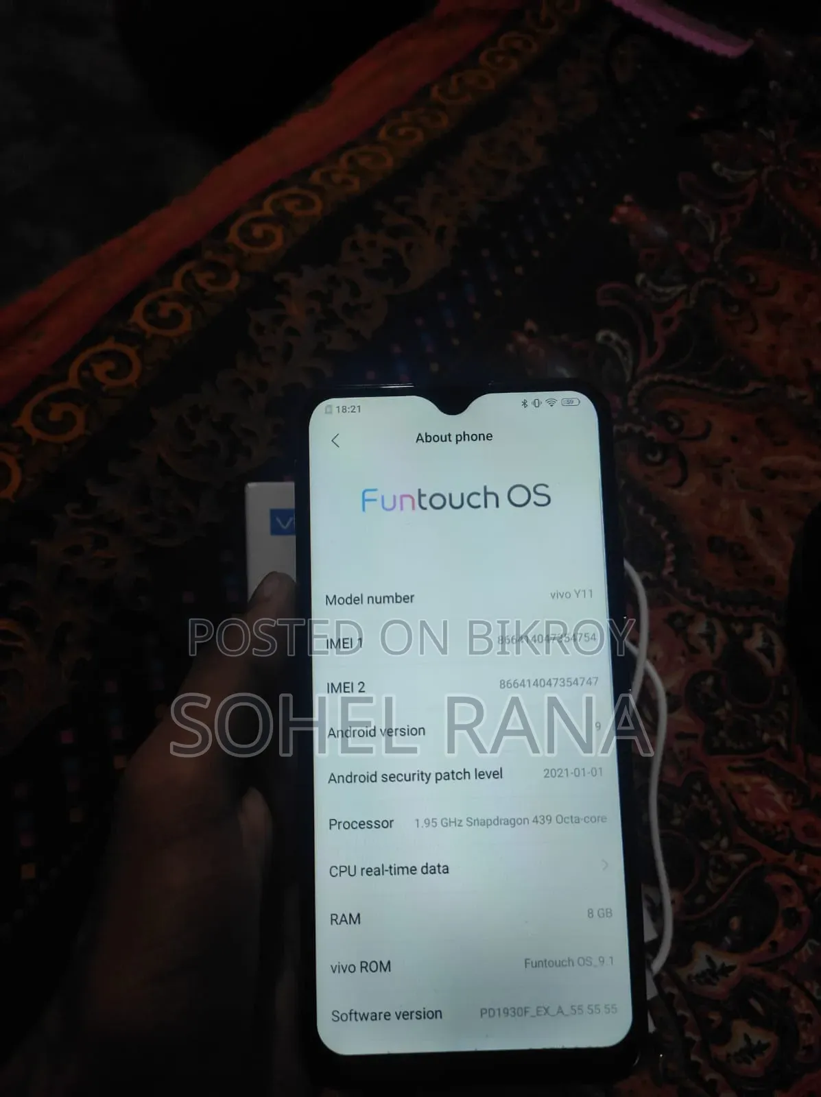 Vivo Y11 32 GB Blue