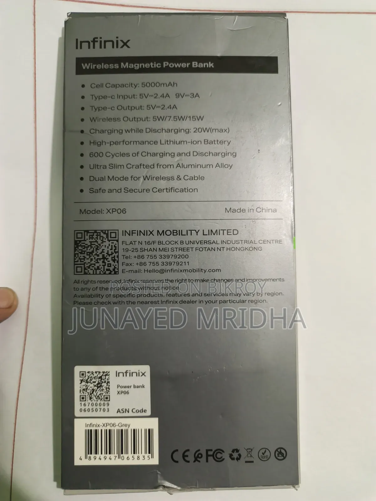 Infinix Wireless Magnetic Power Bank