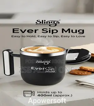 Slings Ever Sip Stainless Steel Vacuum Insulated Travel Mug 400ml