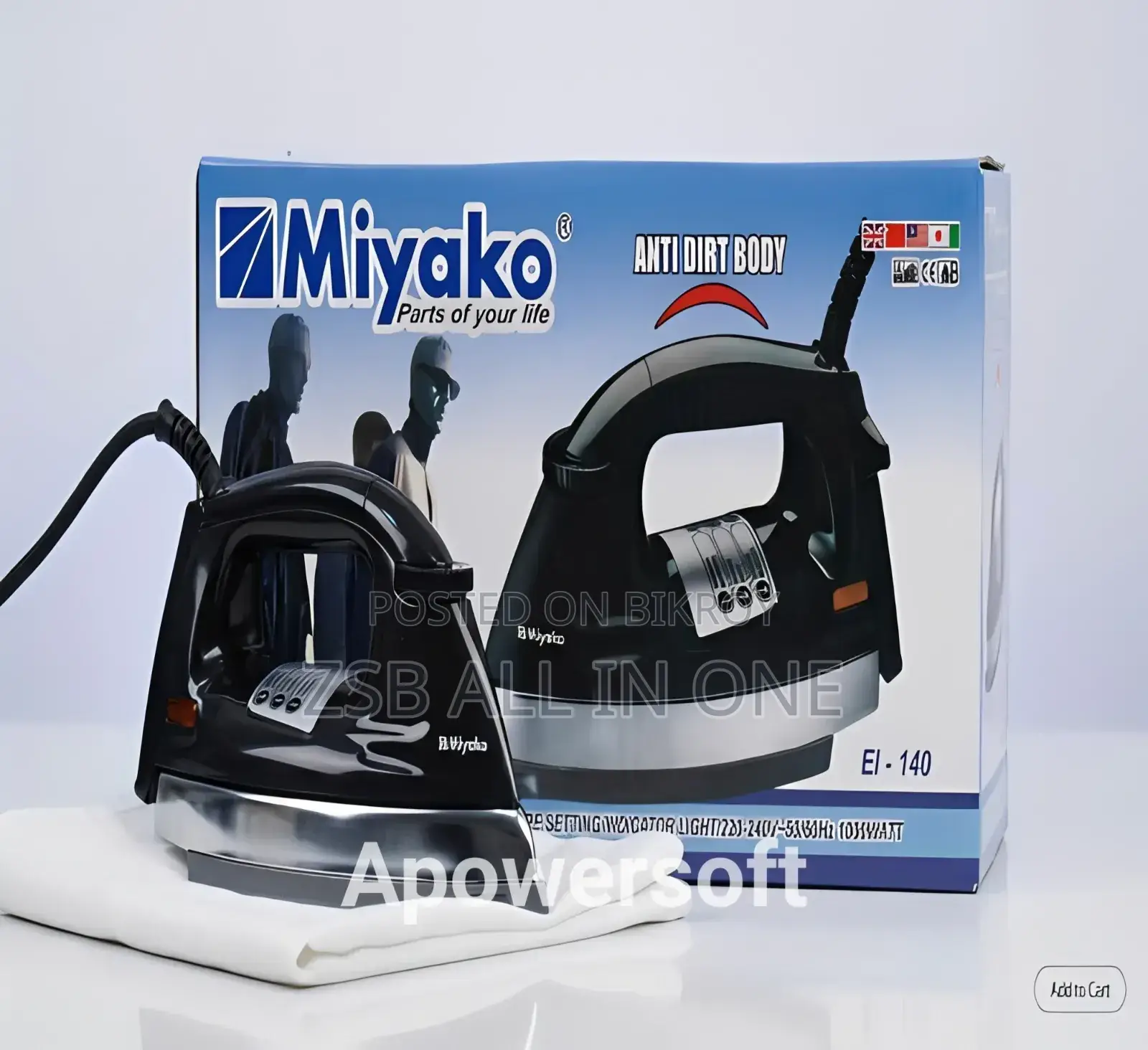 Miyako Automatic Dry Iron Ei-140 - 1000 Watt
