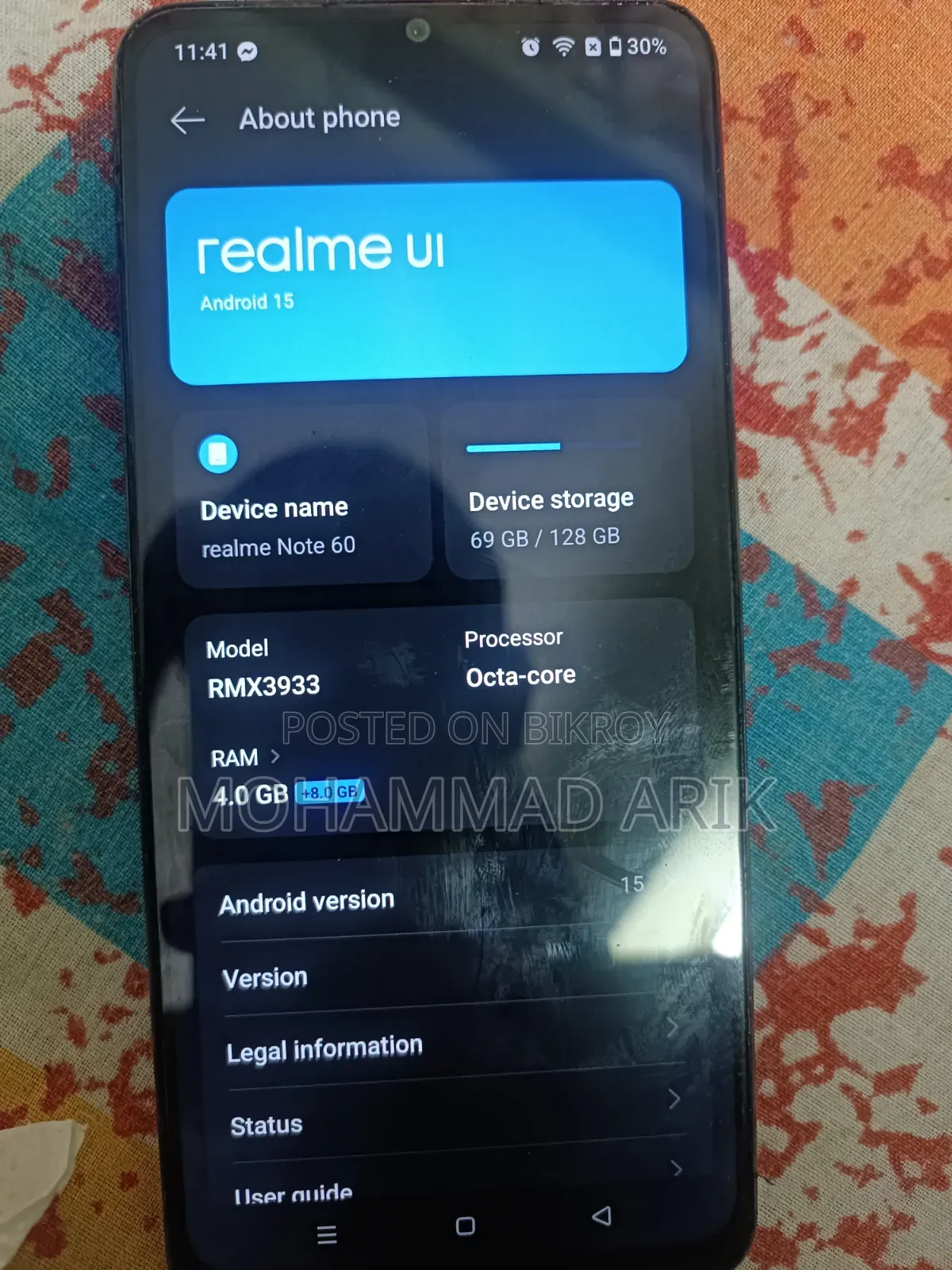 Realme Note 60 128 GB Black