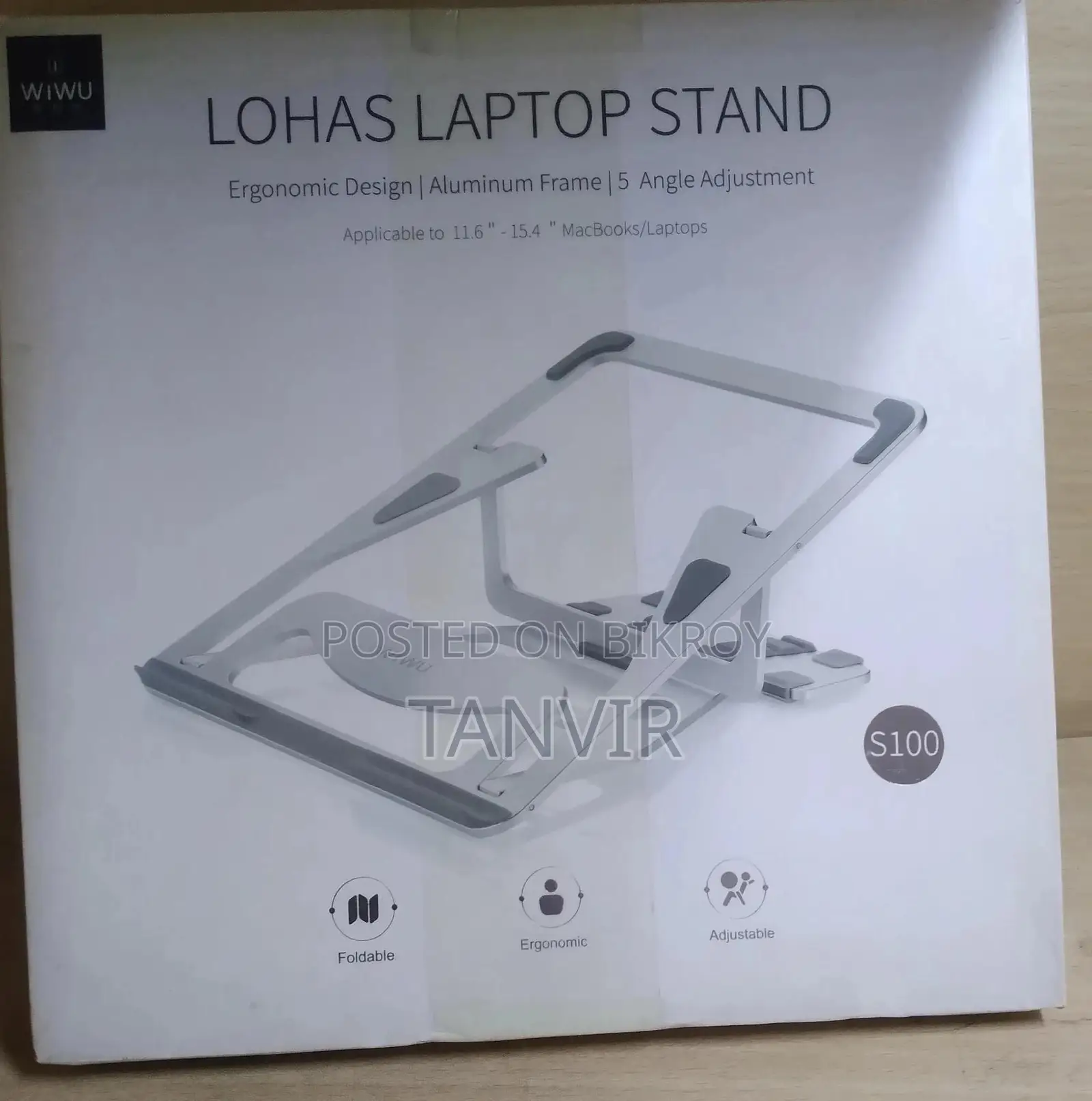 Wiwu Lohas Foldable Aluminum Frame Macbook / Notebook / Laptop Stand