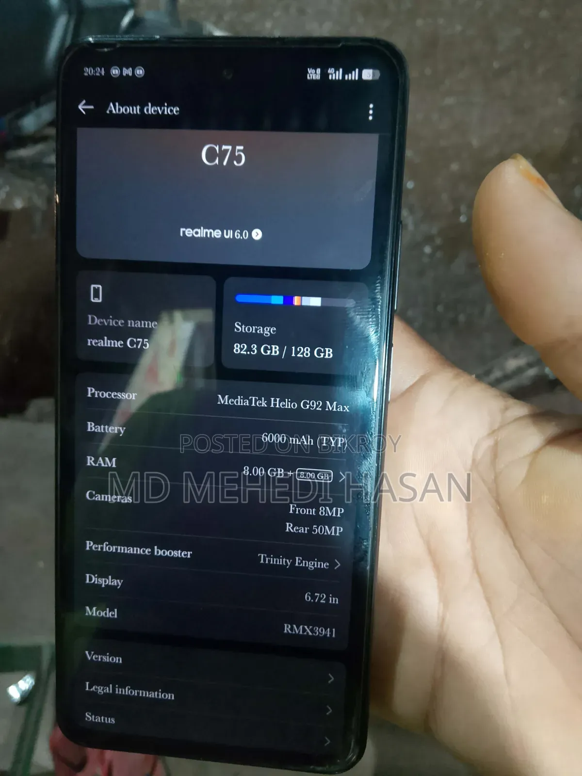 Realme C75 128 GB Black