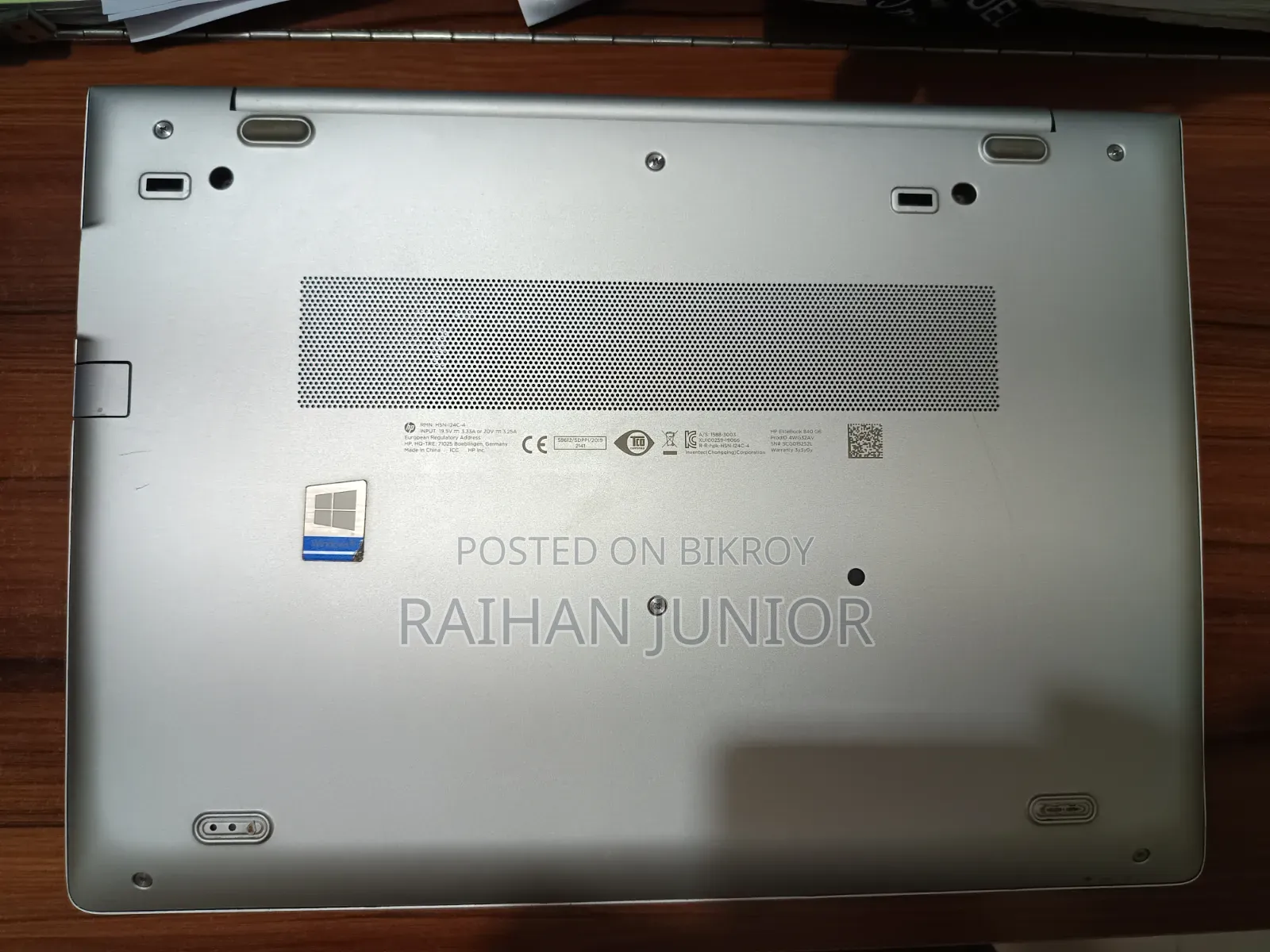 Laptop HP EliteBook 840 G6 16GB Intel Core I7 SSD 256GB