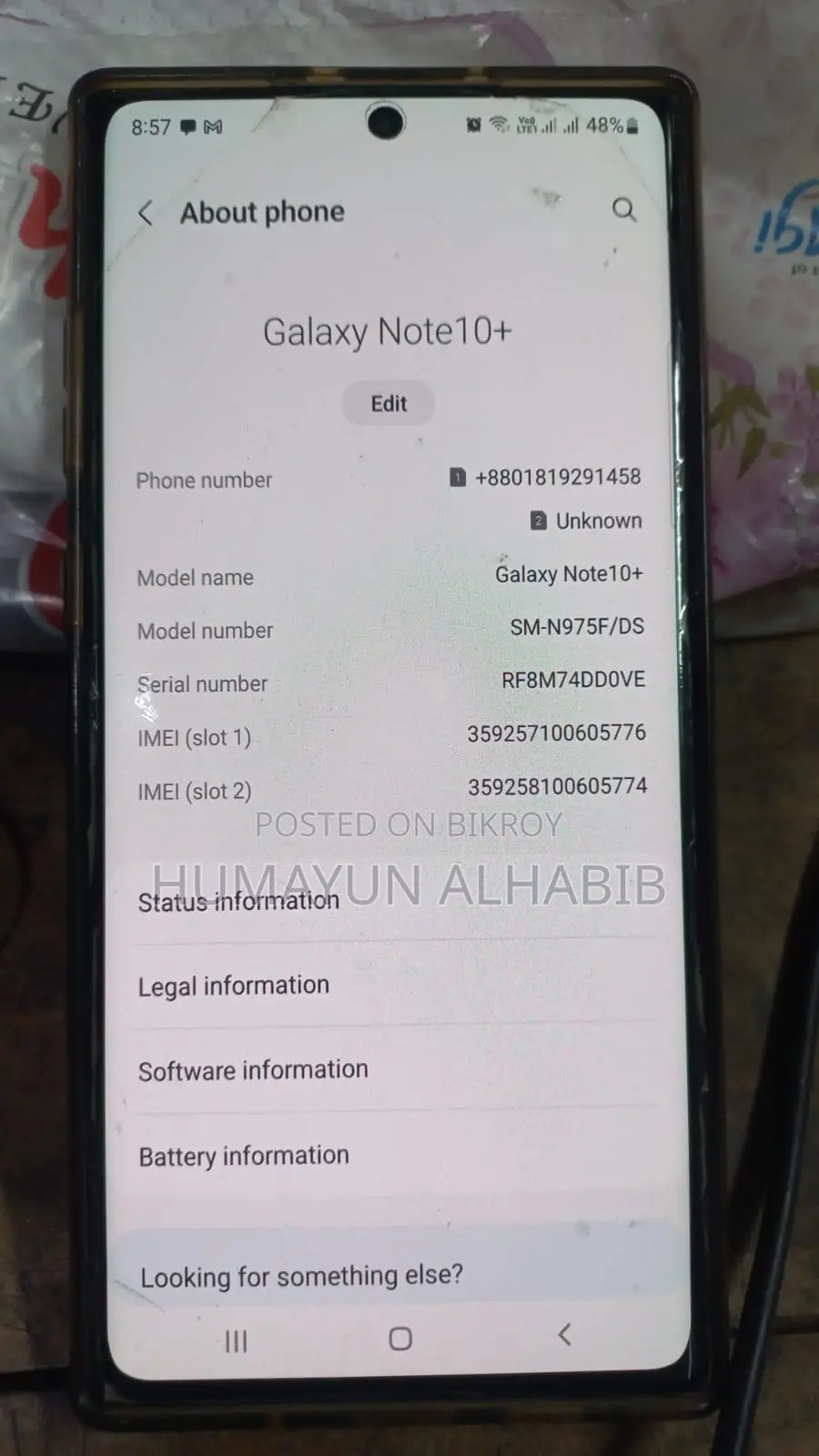 Samsung Galaxy Note10 512 GB Gray