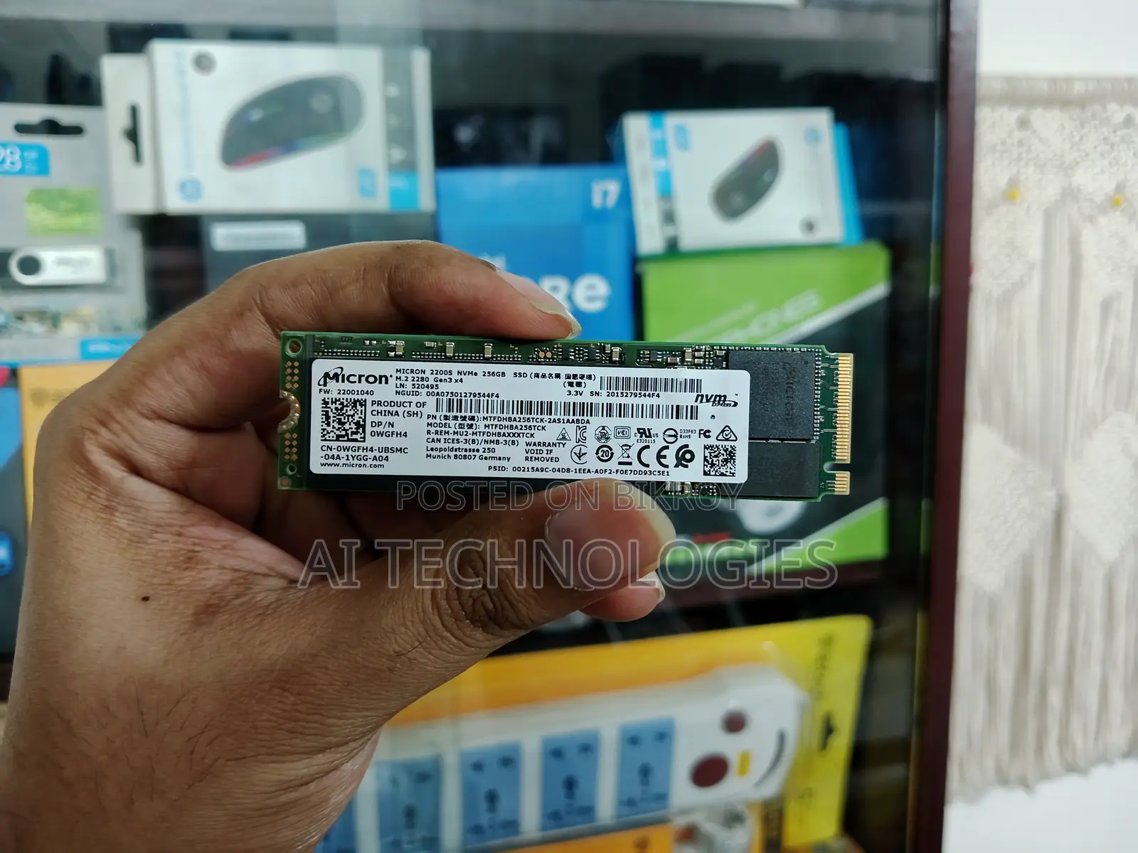 Micron Nvme 256 GB SSD PCIe Gen 3