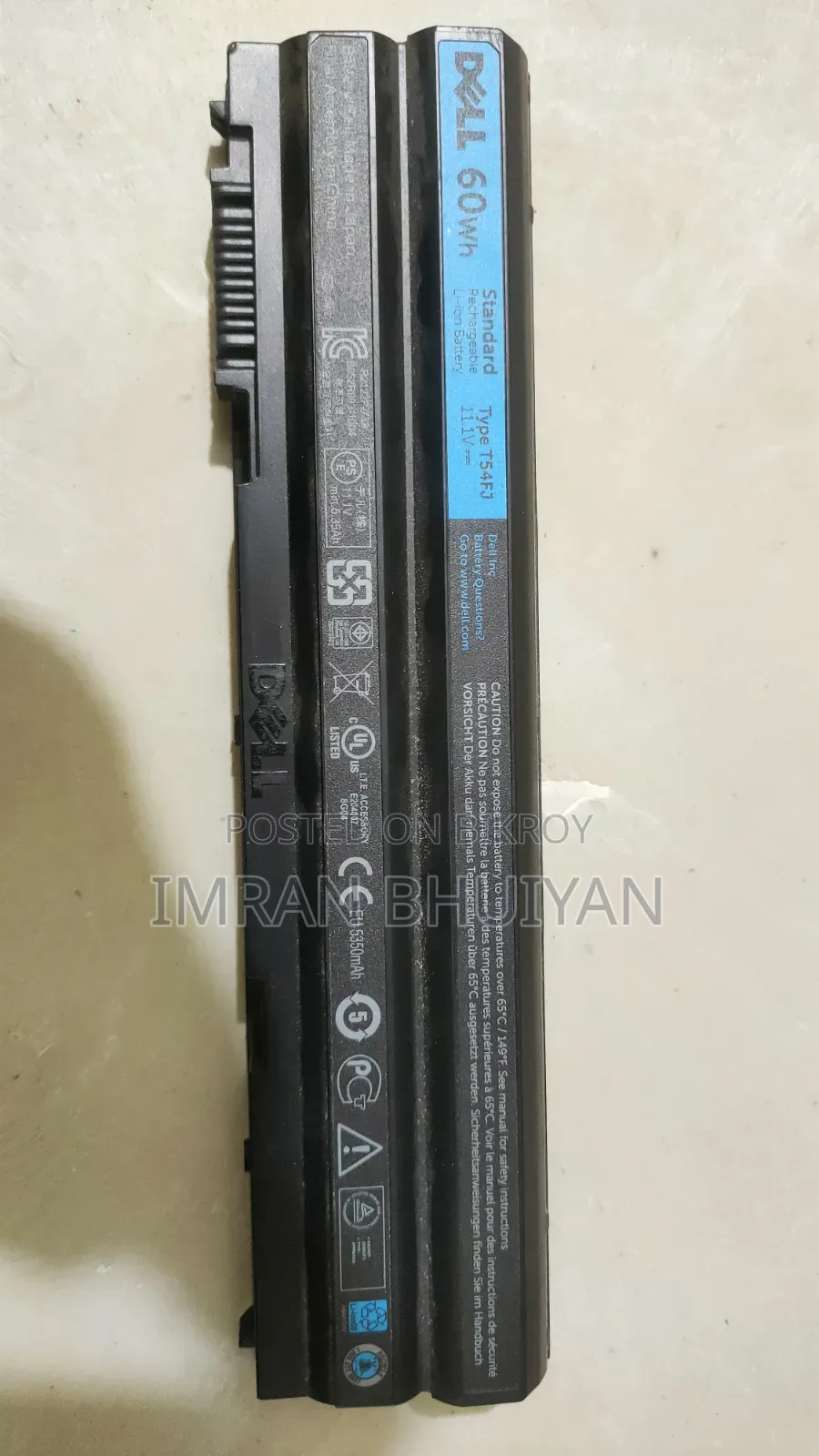 Dell Latitude Laptop Battery T54fj