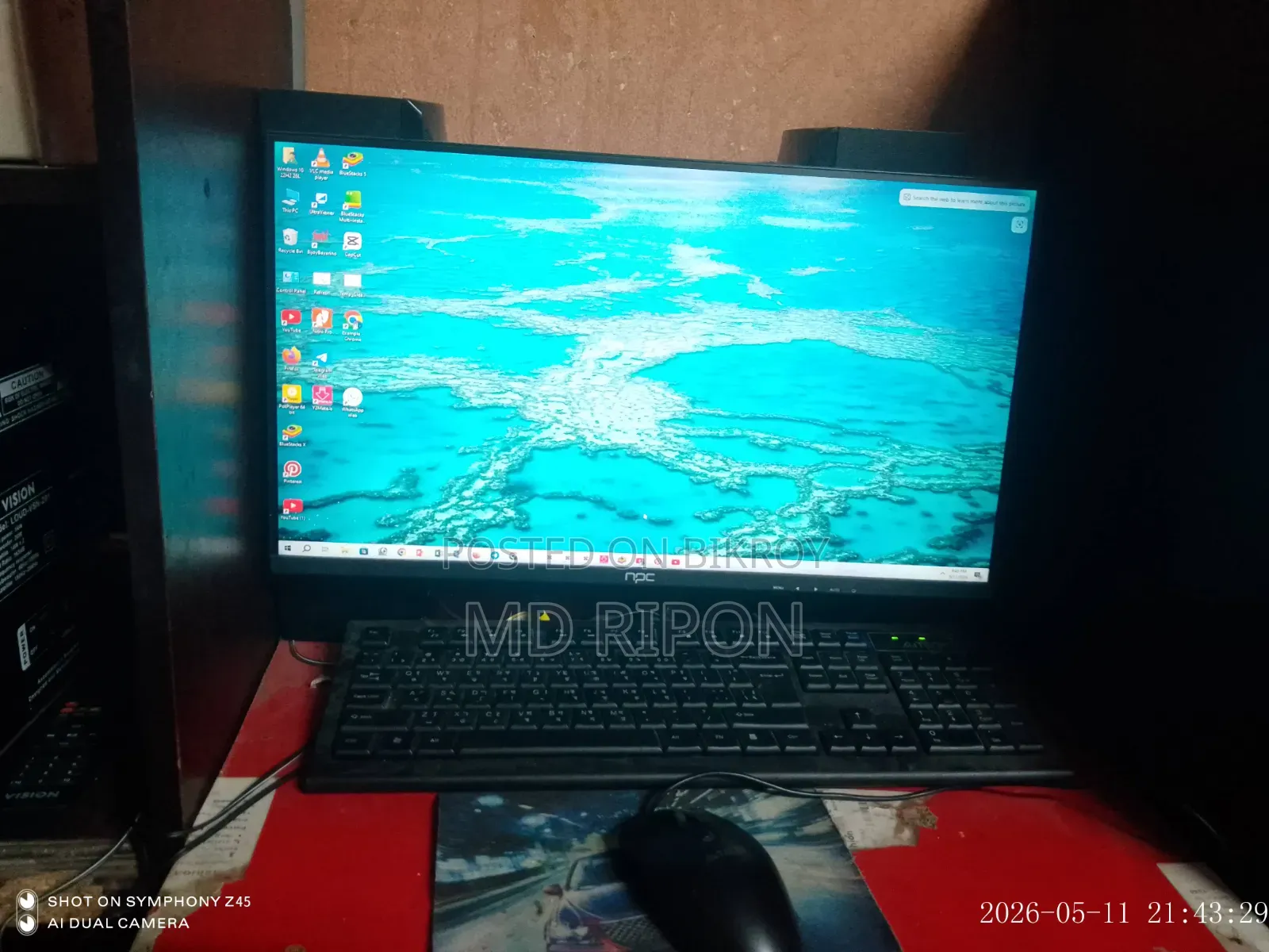 Desktop Computer 4GB Intel Core I3 SSHD+SSD 1T