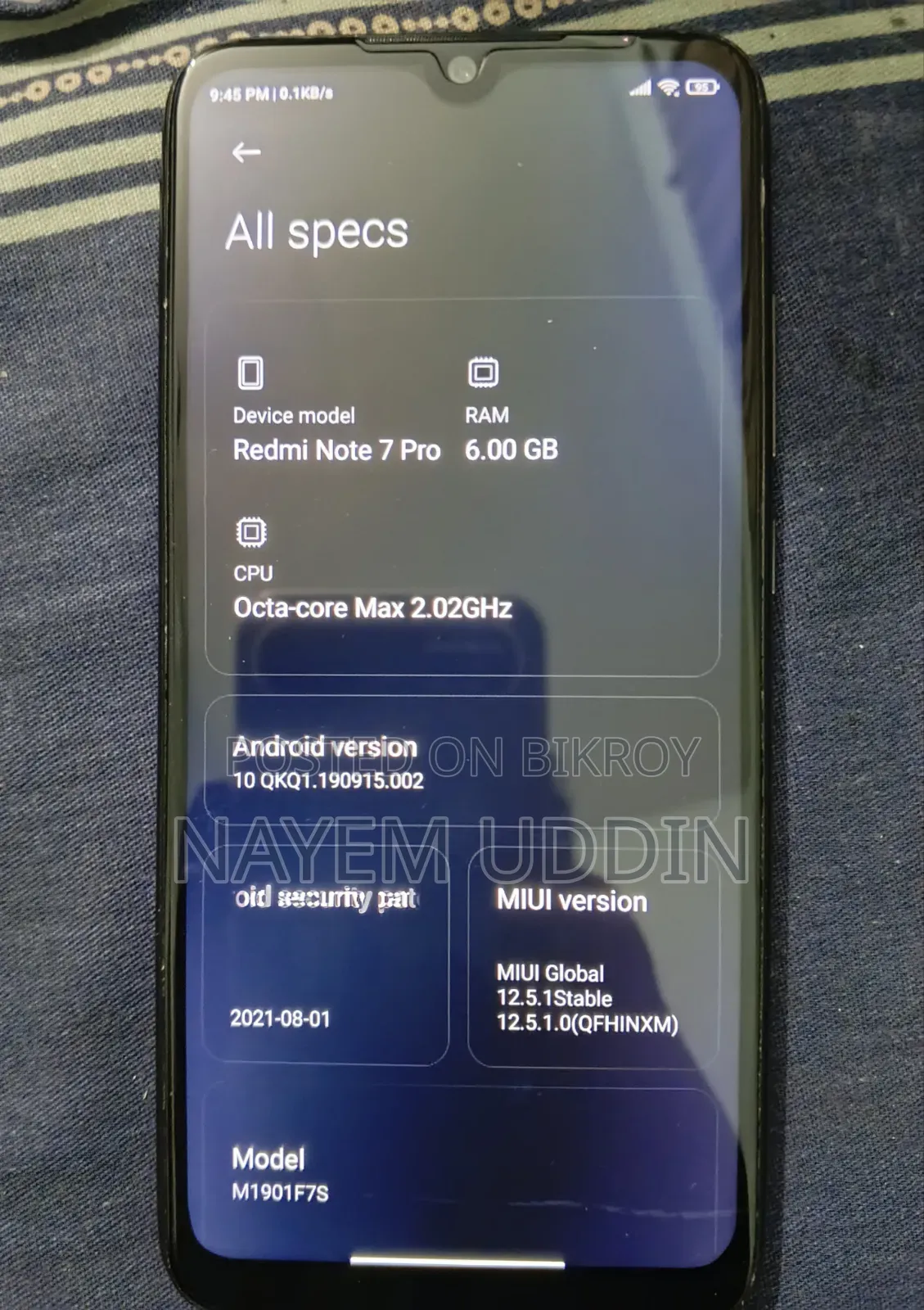 Xiaomi Redmi Note 7 Pro 128 GB Black