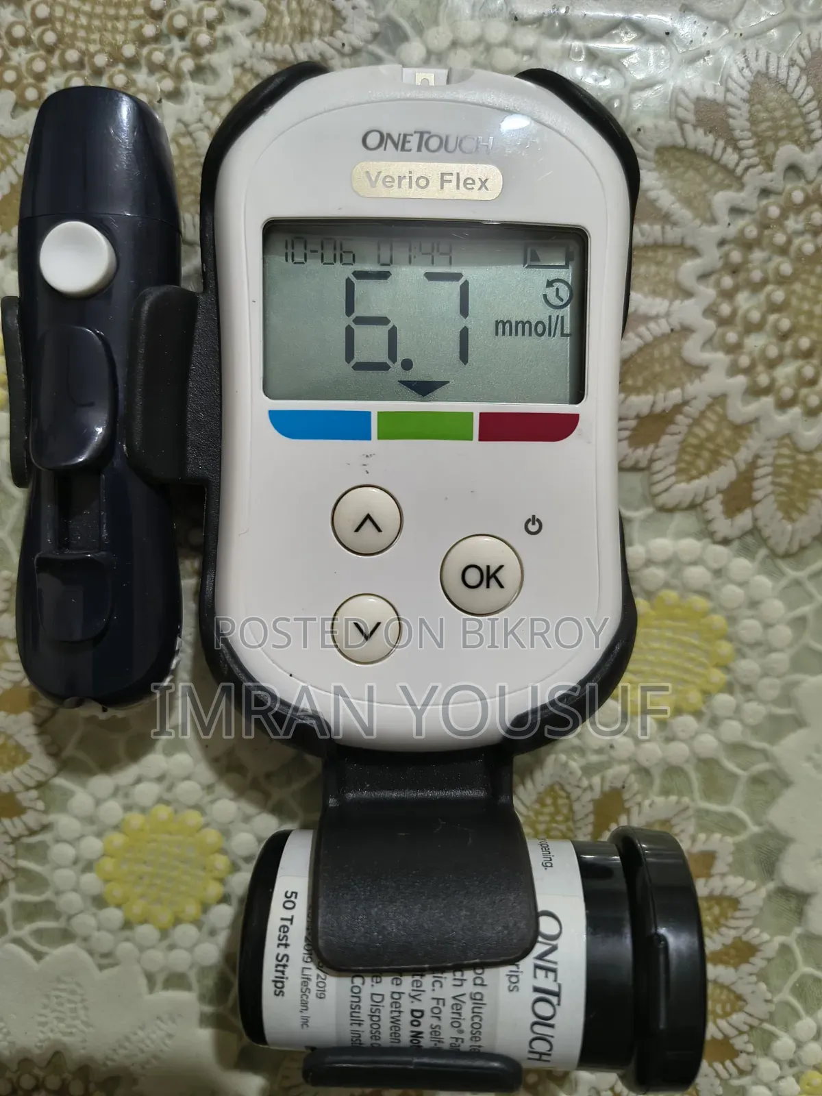 Onetouch Verio Flex Blood Sugar Testing Machine