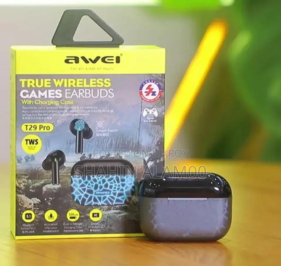 Awei T29 Pro TWS গেমিং ইয়ারবাডস