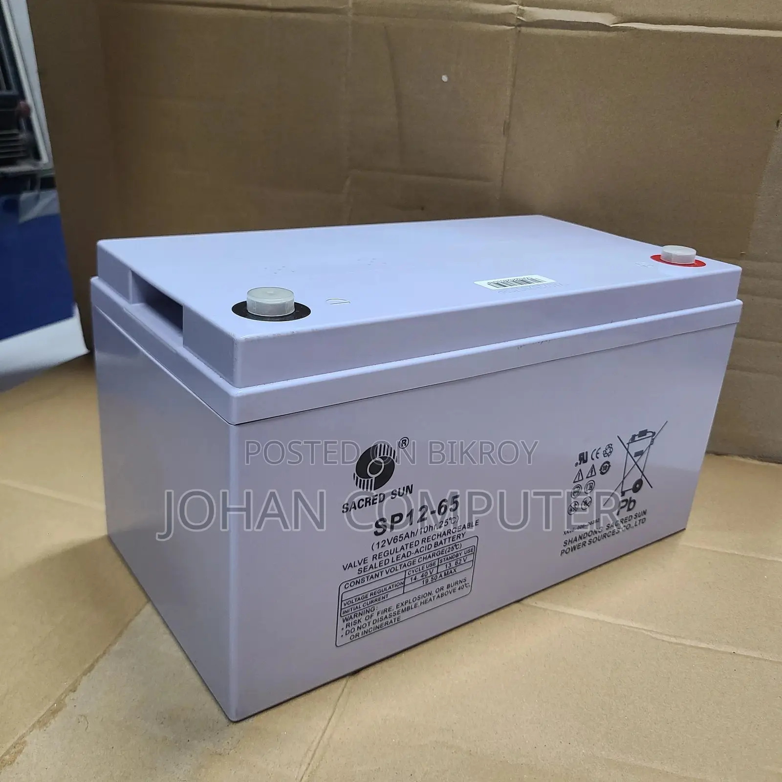 Sacred Sun 12v 65amp Battery