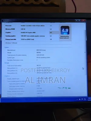 Desktop Computer 4GB Intel Core I3 HDD 500GB