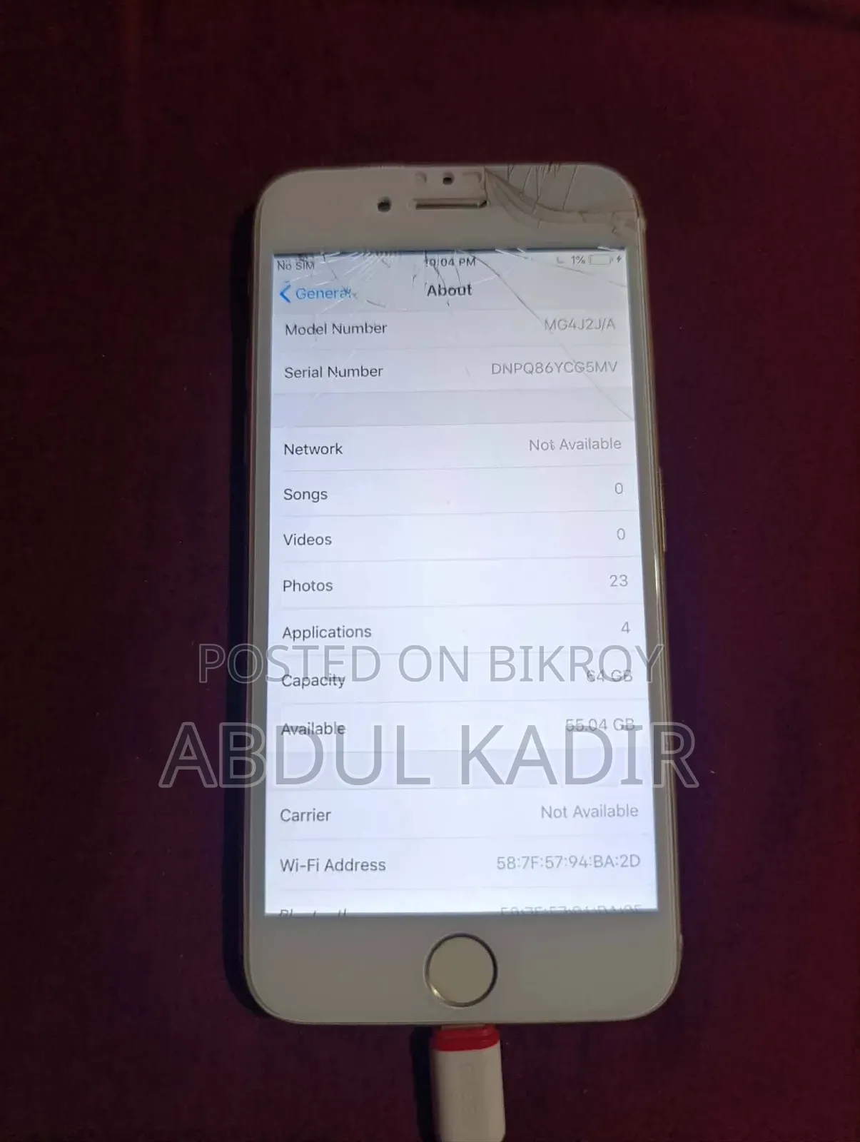 Apple iPhone 6S I Phone (Used)