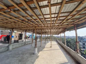 Tin Shed with Bamboo and Foam