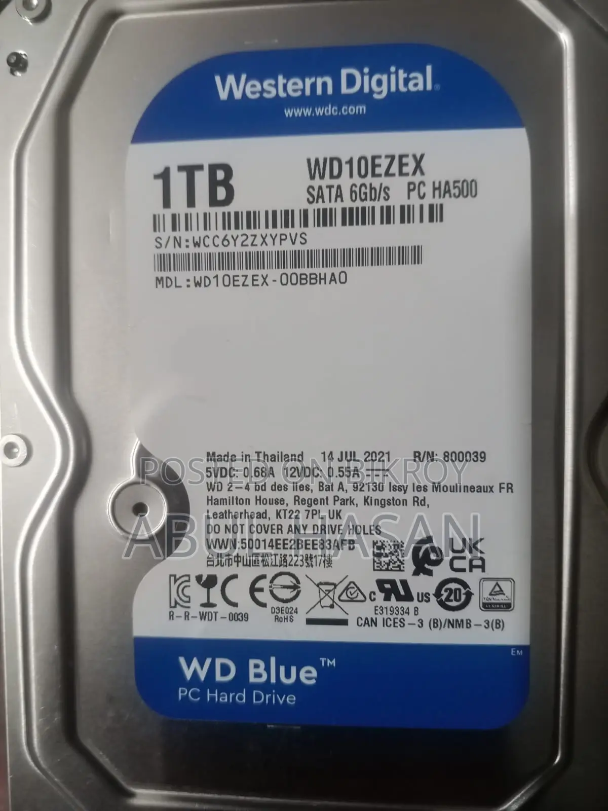Western Digital 1tb Blue Desktop HDD