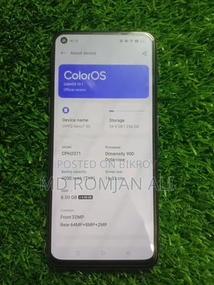 Oppo Reno7 5G 256 GB Blue