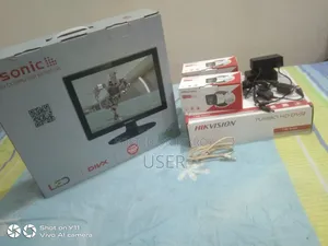 2-Set Hik Vision Day-Night Color+Voice Camera Full Package + 17" Monitor