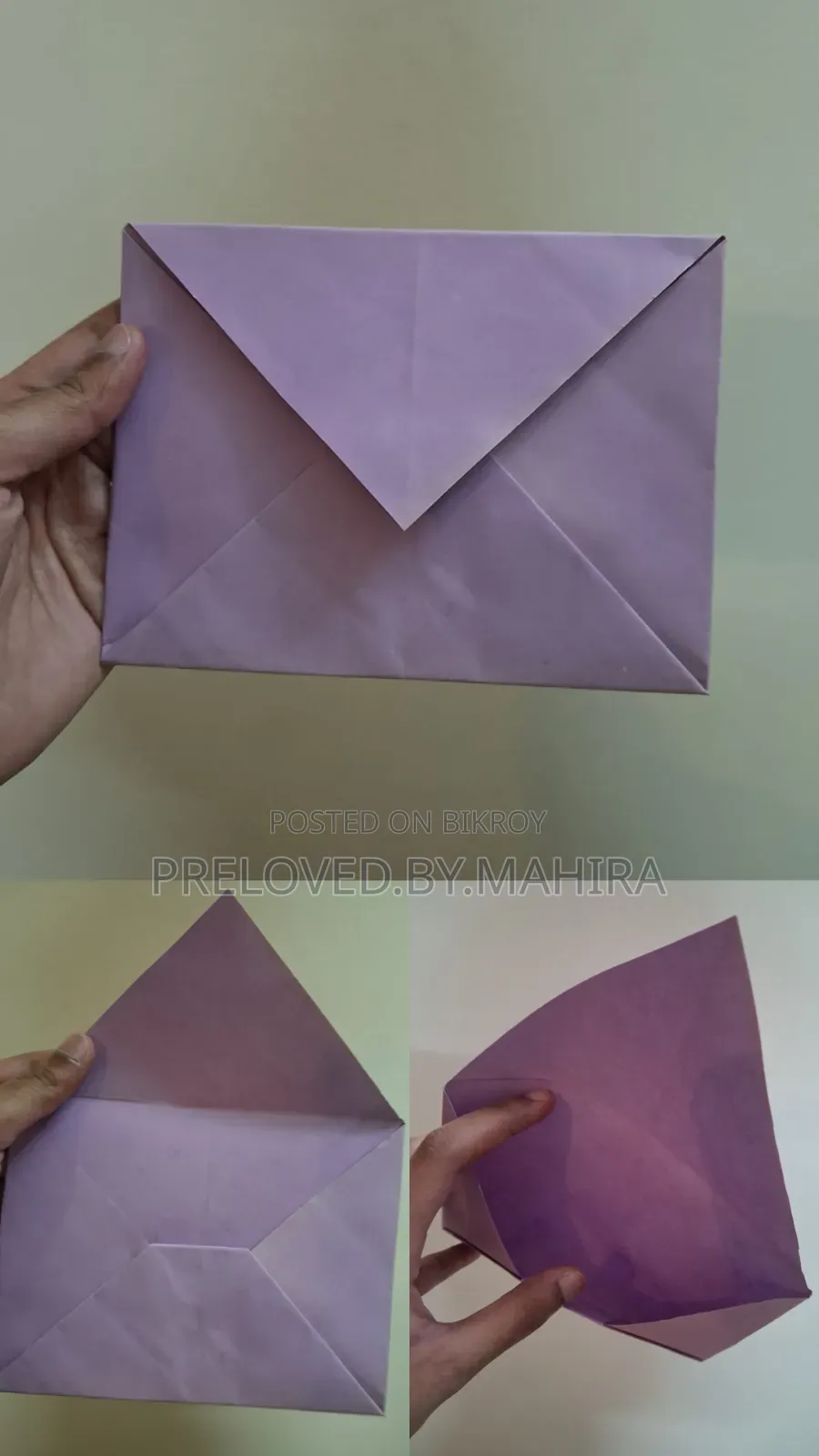 Set of 5 Handmade Craft Envelopes | Mixed Sizes | Eco-Friendly