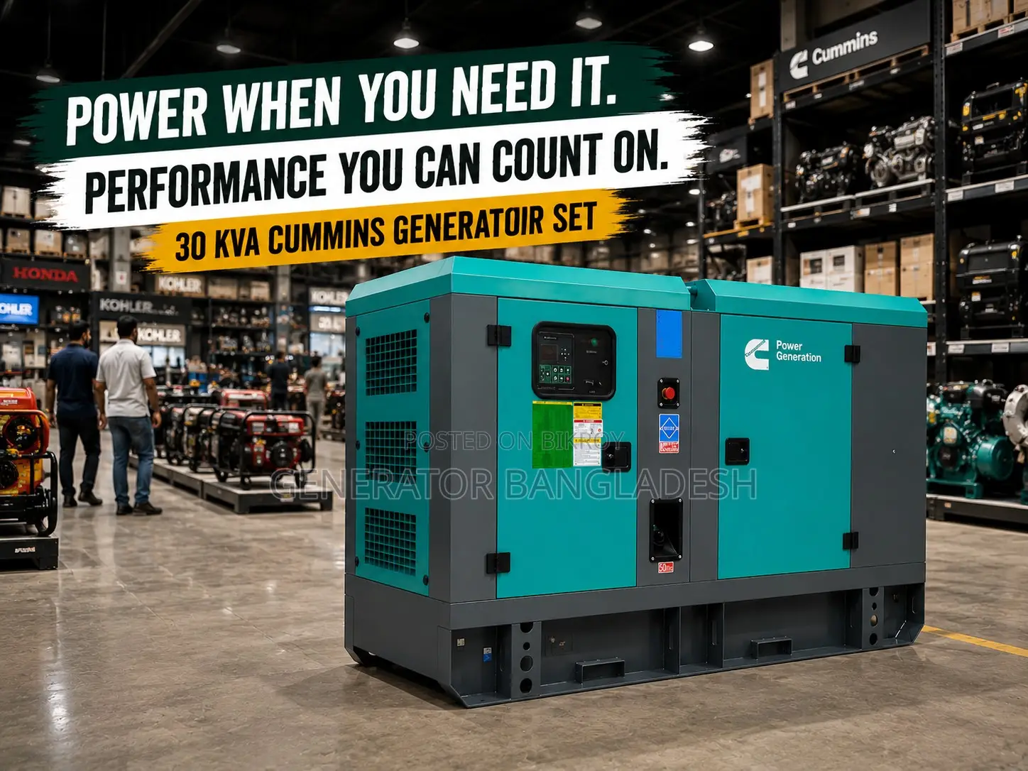 30 kVA Cummins Generator With Foreign Canopy
