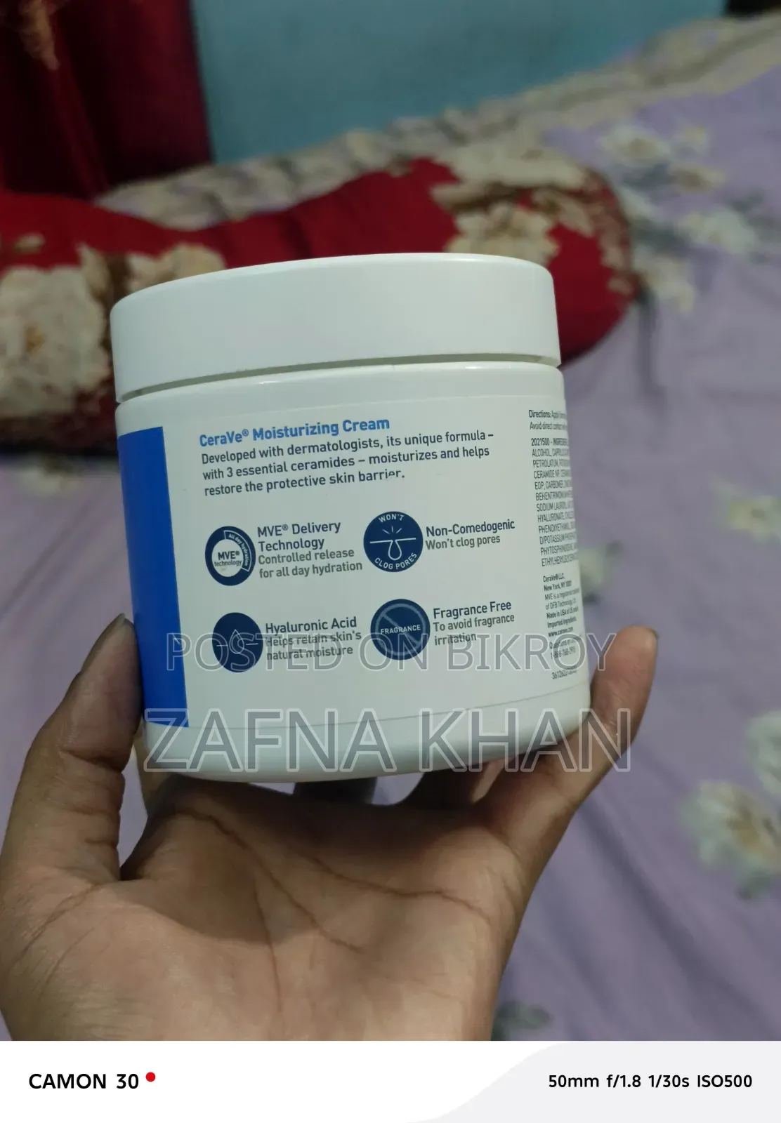 Cerave Moisturizing Cream 453gm Usa Authentic -90% Full