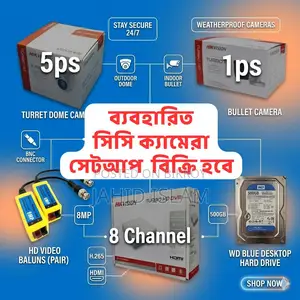 Cc Camera Setup for Sell (Used) (8ch DVR 06 Camera)