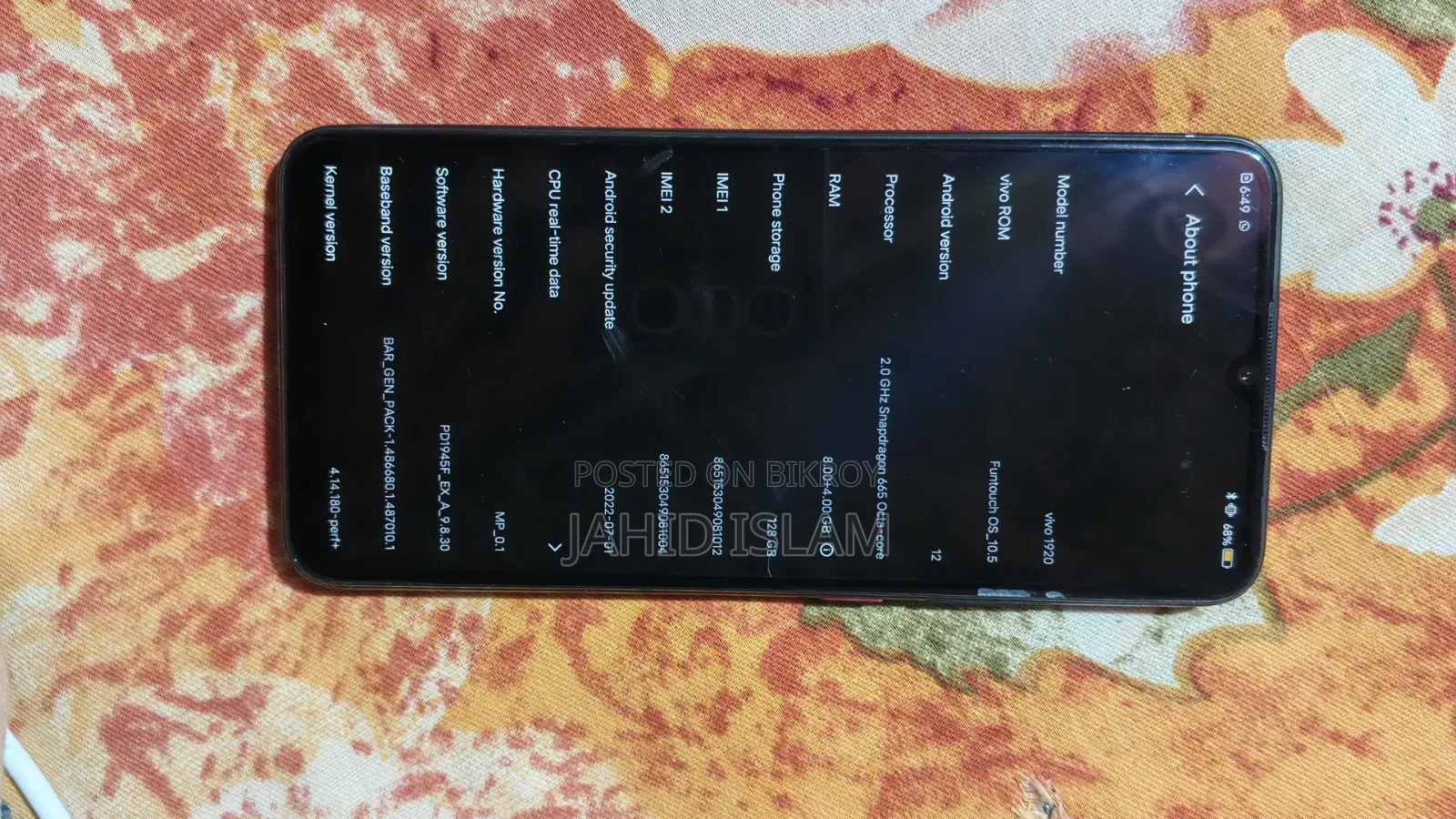 Vivo S1 Pro 128 GB Blue