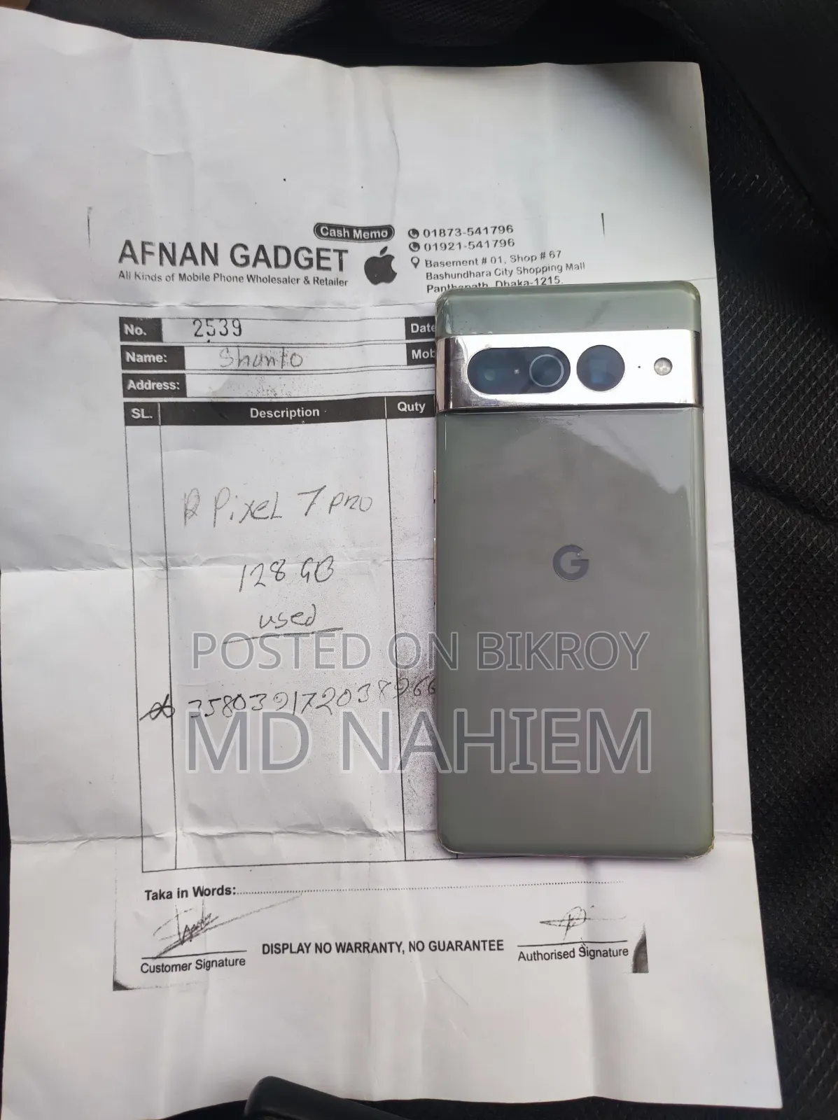 Google Pixel 7 Pro 128 GB Gray