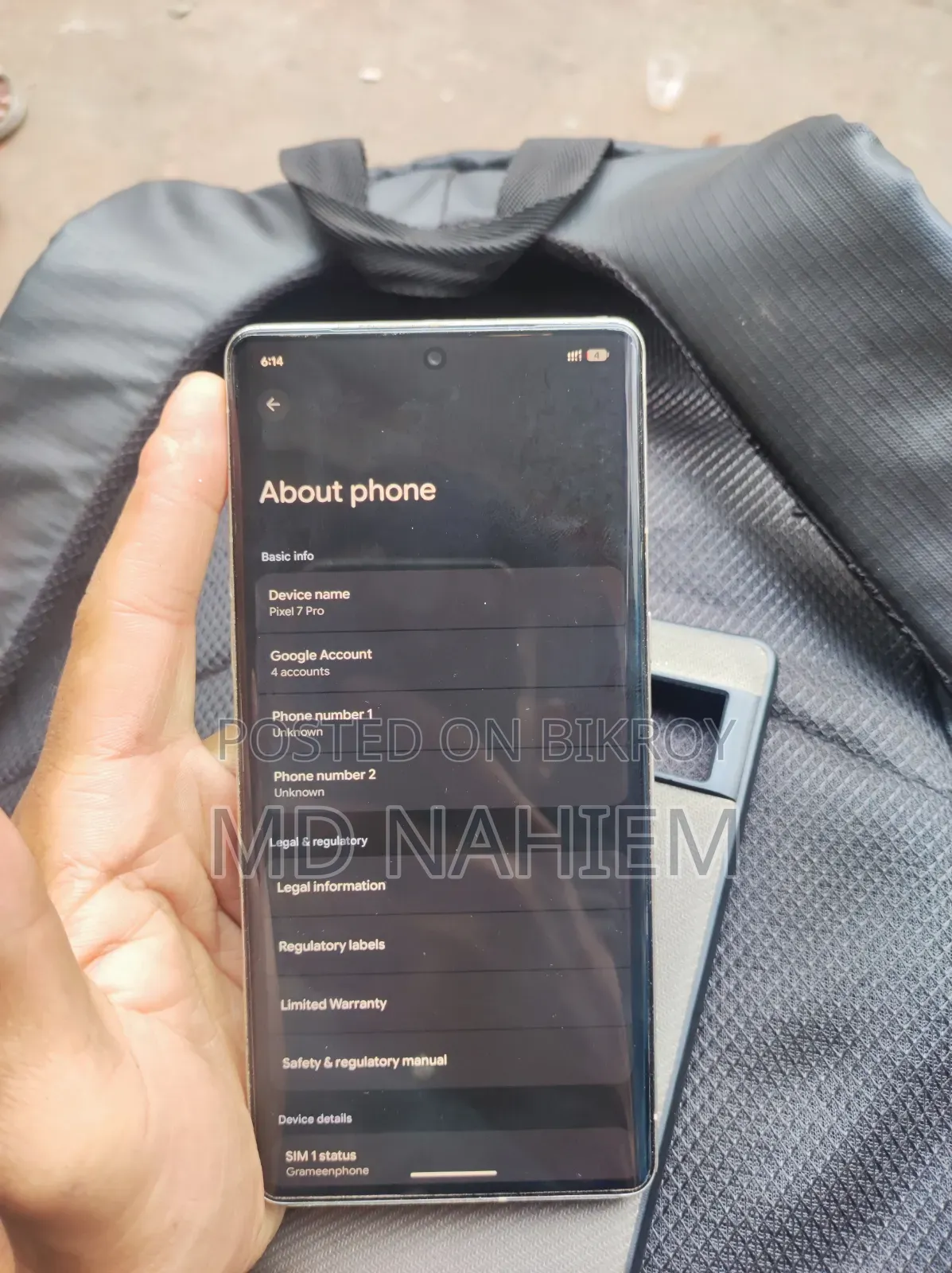 Google Pixel 7 Pro 128 GB Gray