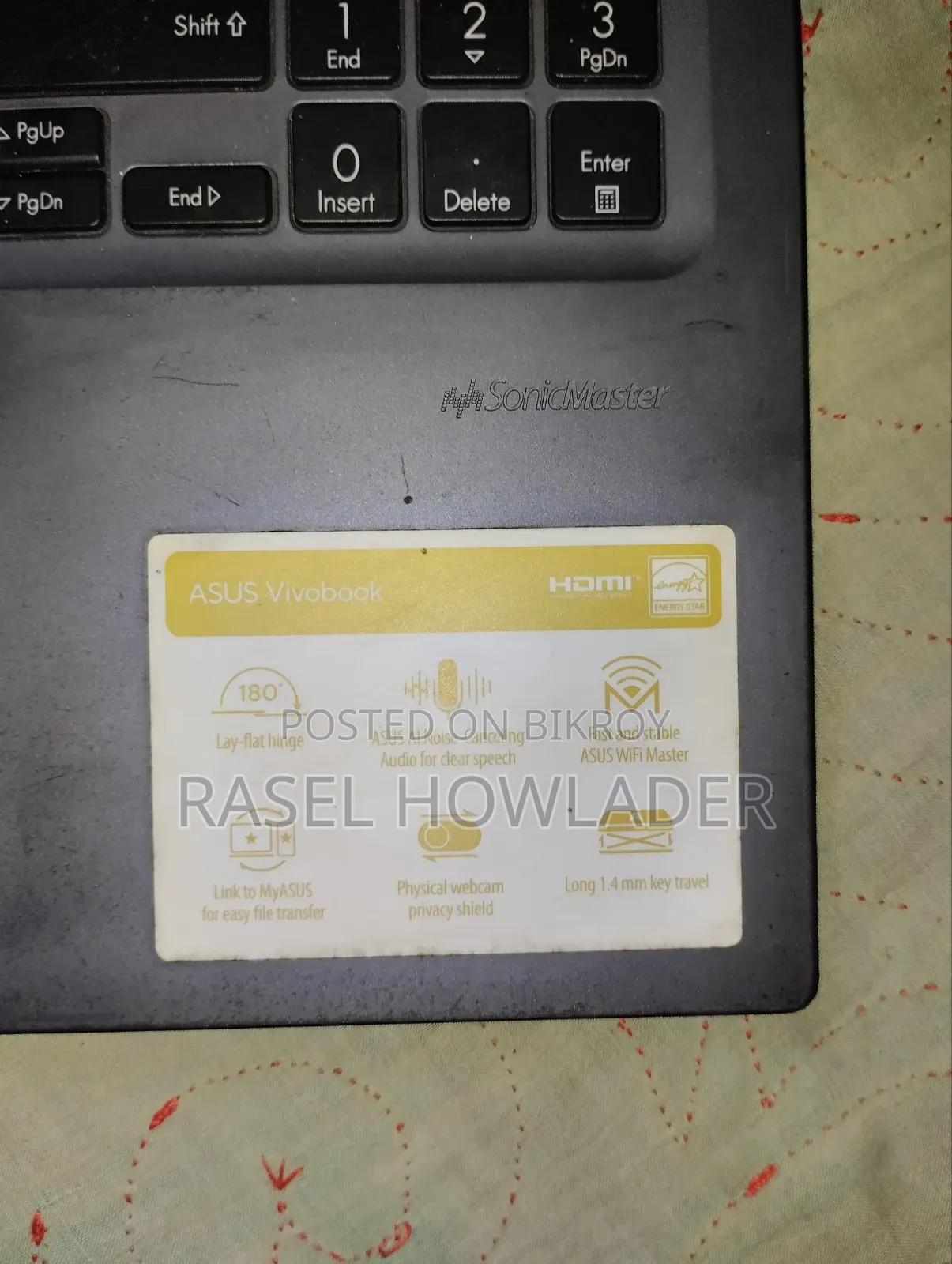 Laptop Asus 8GB Intel Core I3 SSD 512GB